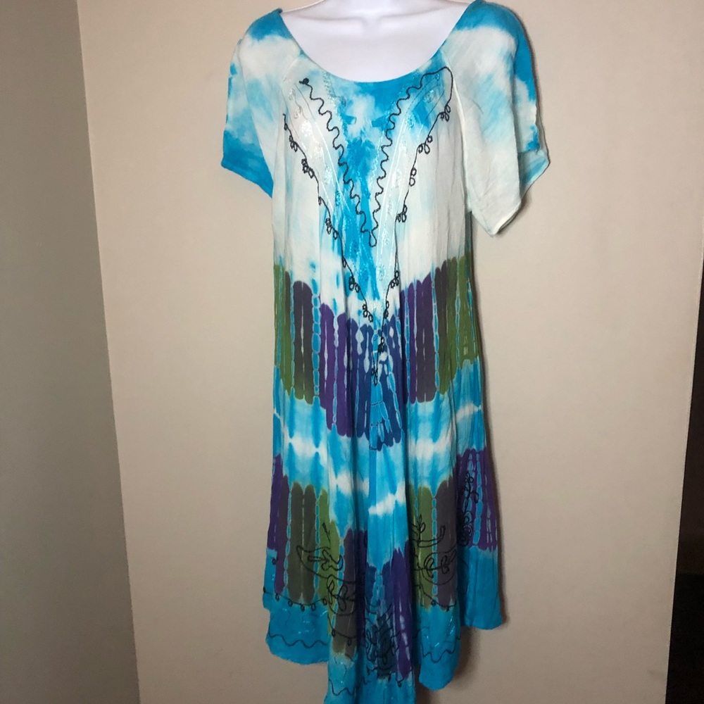 Y2K Fairy Hippie Style Tie Dye Dress